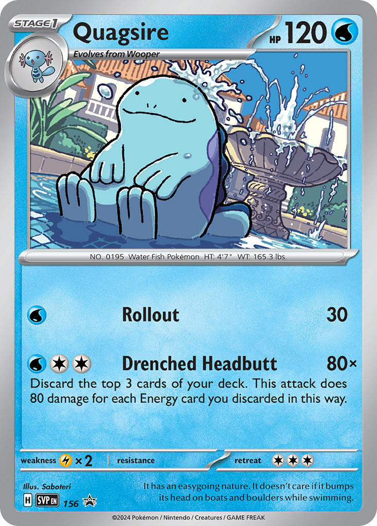 Quagsire (156) [Scarlet & Violet: Black Star Promos] | Galactic Gamez