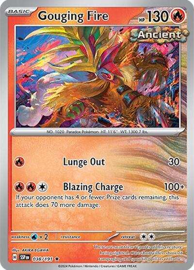 Gouging Fire (038/191) (Deck Exclusives) [Scarlet & Violet: Surging Sparks] | Galactic Gamez