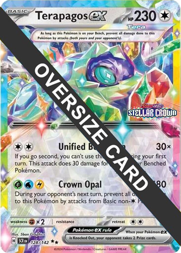 Terapagos ex (128/142) (Jumbo Card) [Scarlet & Violet: Black Star Promos] | Galactic Gamez