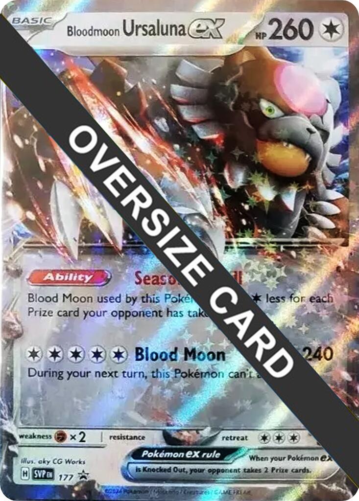 Bloodmoon Ursaluna ex (177) (Jumbo Card) [Scarlet & Violet: Black Star Promos] | Galactic Gamez