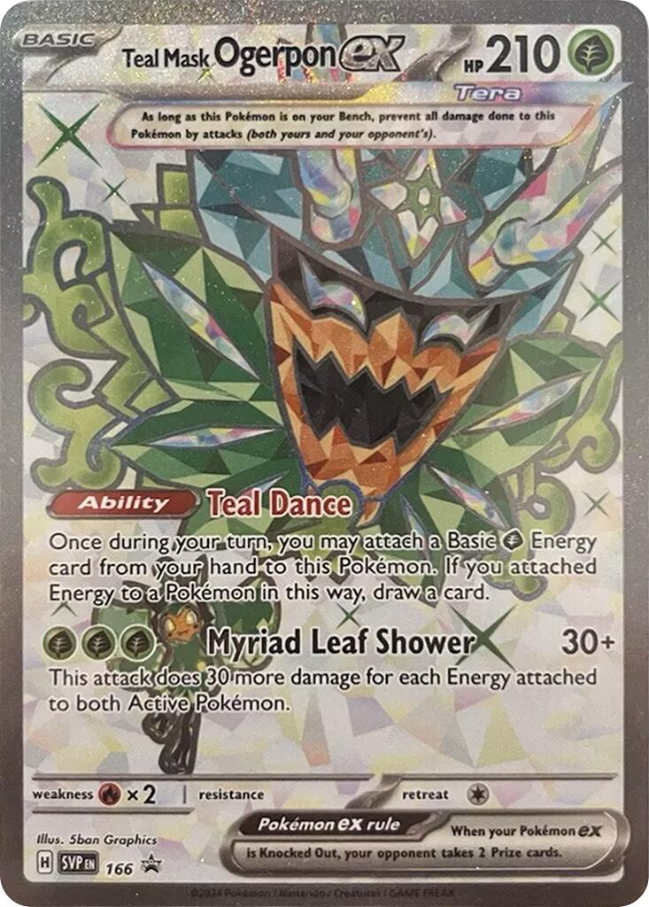 Teal Mask Ogerpon ex (166) [Scarlet & Violet: Black Star Promos] | Galactic Gamez