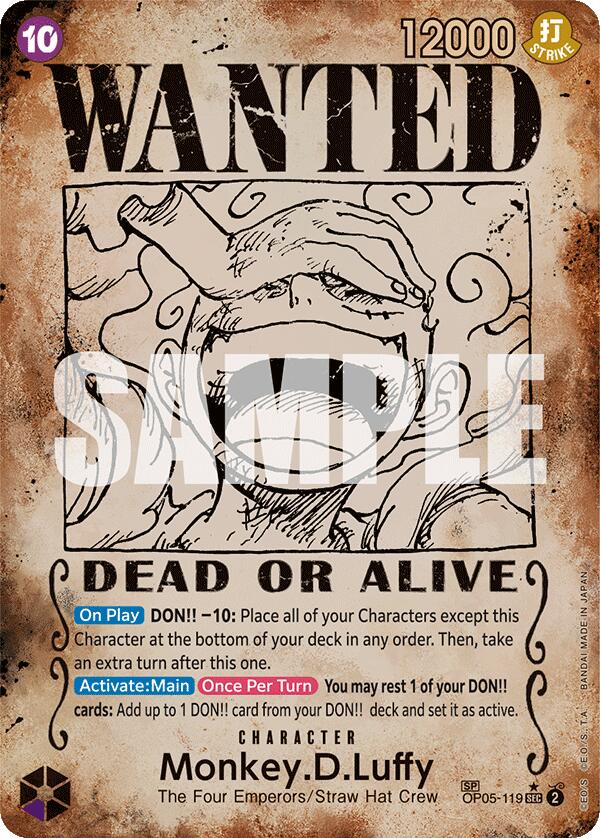 Monkey.D.Luffy (Wanted Poster) [Emperors in the New World] | Galactic Gamez