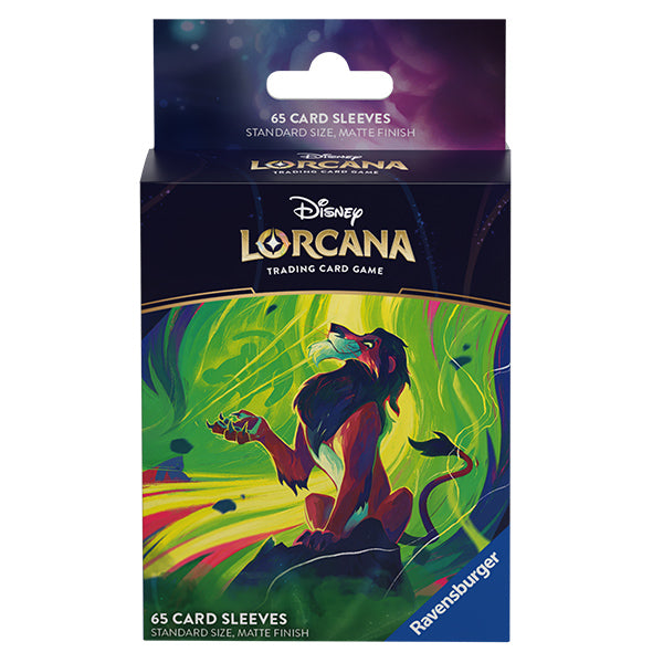 Disney Lorcana: Sleeves - Scar, Vengeful Lion (65ct) | Galactic Gamez