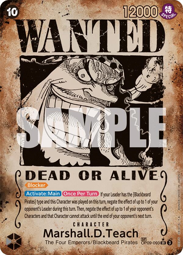 Marshall.D.Teach (Wanted Poster) [Emperors in the New World] | Galactic Gamez