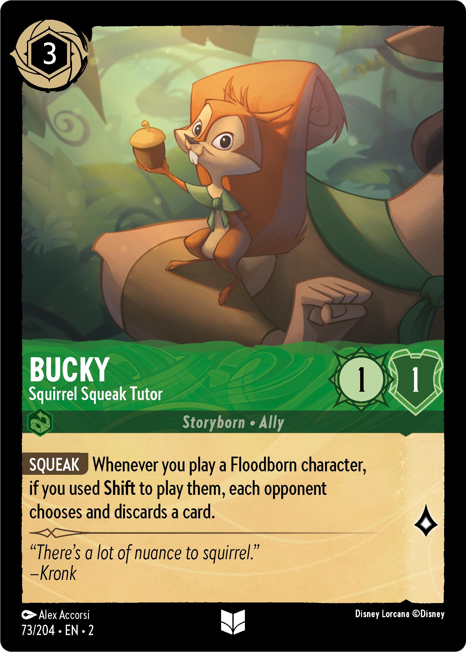 Bucky - Squirrel Squeak Tutor (Errata Version) (73/204) [Rise of the Floodborn] | Galactic Gamez