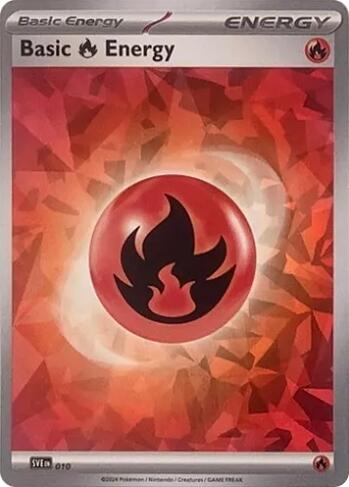 Basic Fire Energy (010) (Cracked Ice Holo) [Scarlet & Violet: Stellar Crown] | Galactic Gamez