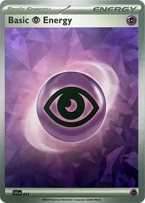 Basic Psychic Energy (013) (Cracked Ice Holo) [Scarlet & Violet: Stellar Crown] | Galactic Gamez