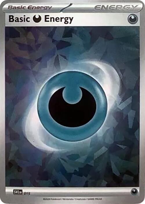 Basic Darkness Energy (015) (Cracked Ice Holo) [Scarlet & Violet: Stellar Crown] | Galactic Gamez