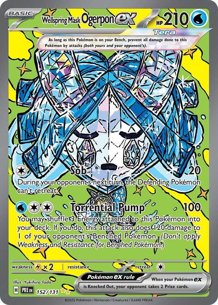 Wellspring Mask Ogerpon ex (152/131) [Scarlet & Violet: Prismatic Evolutions] | Galactic Gamez