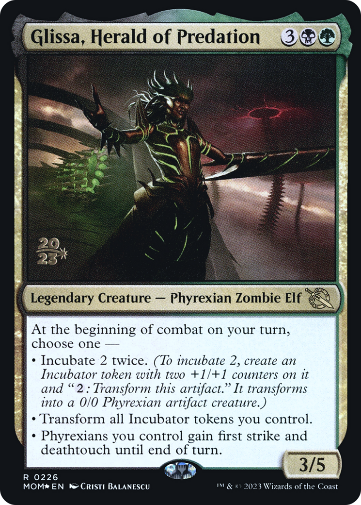 Glissa, Herald of Predation [March of the Machine Prerelease Promos] | Galactic Gamez