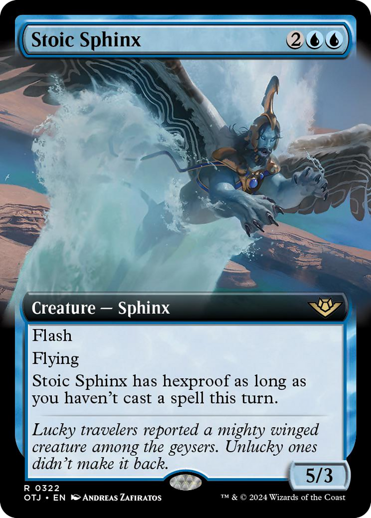 Stoic Sphinx (Extended Art) [Outlaws of Thunder Junction] | Galactic Gamez