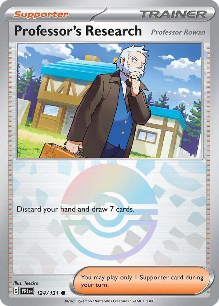 Professor's Research (124/131) [Professor Rowan] (Poke Ball Pattern) [Scarlet & Violet: Prismatic Evolutions] | Galactic Gamez