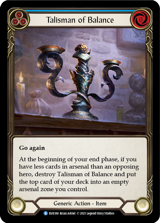 Talisman of Balance [EVR188] (Everfest)  1st Edition Cold Foil | Galactic Gamez