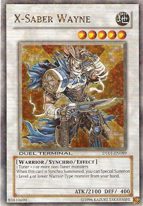 X-Saber Wayne [DT01-EN089] Ultra Rare | Galactic Gamez
