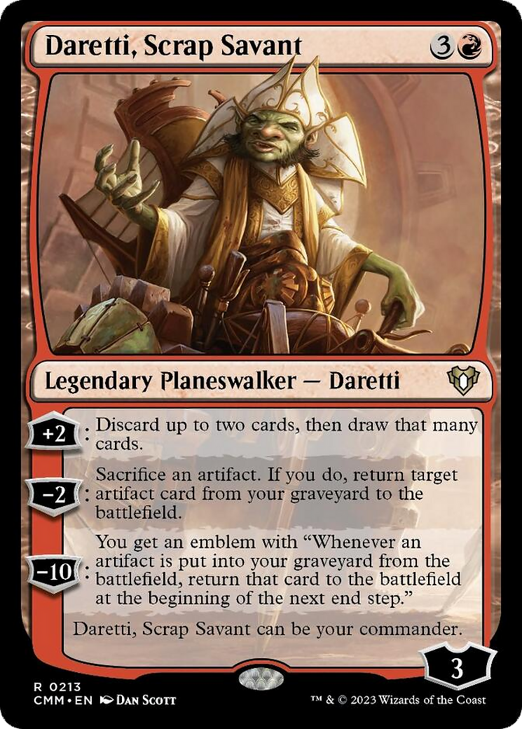 Daretti, Scrap Savant [Commander Masters] | Galactic Gamez