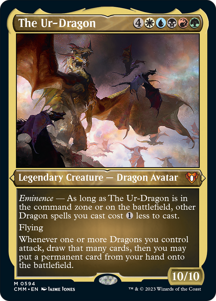 The Ur-Dragon (Foil Etched) [Commander Masters] | Galactic Gamez