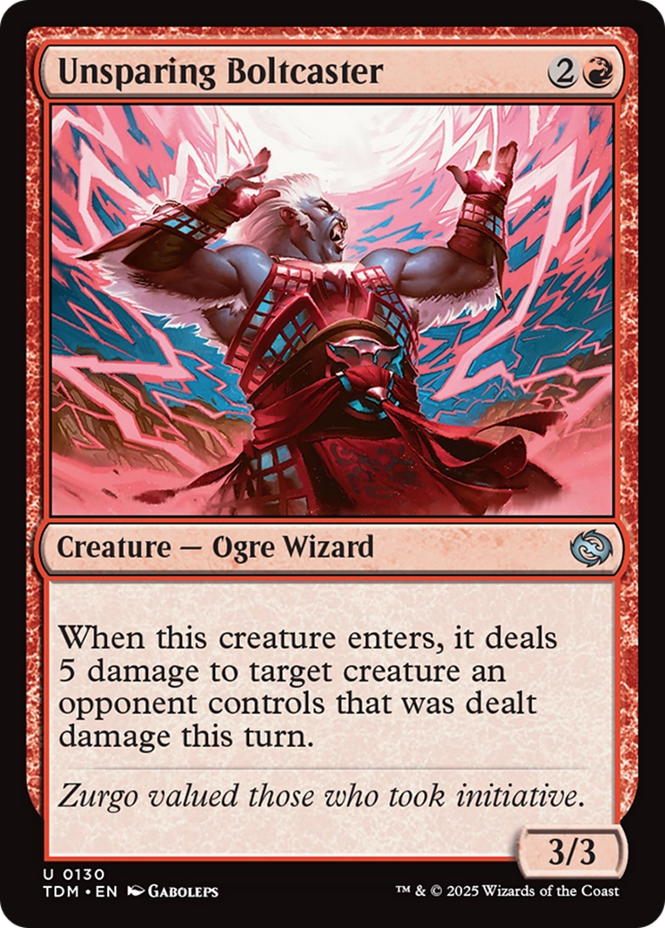 Unsparing Boltcaster [Tarkir: Dragonstorm] | Galactic Gamez