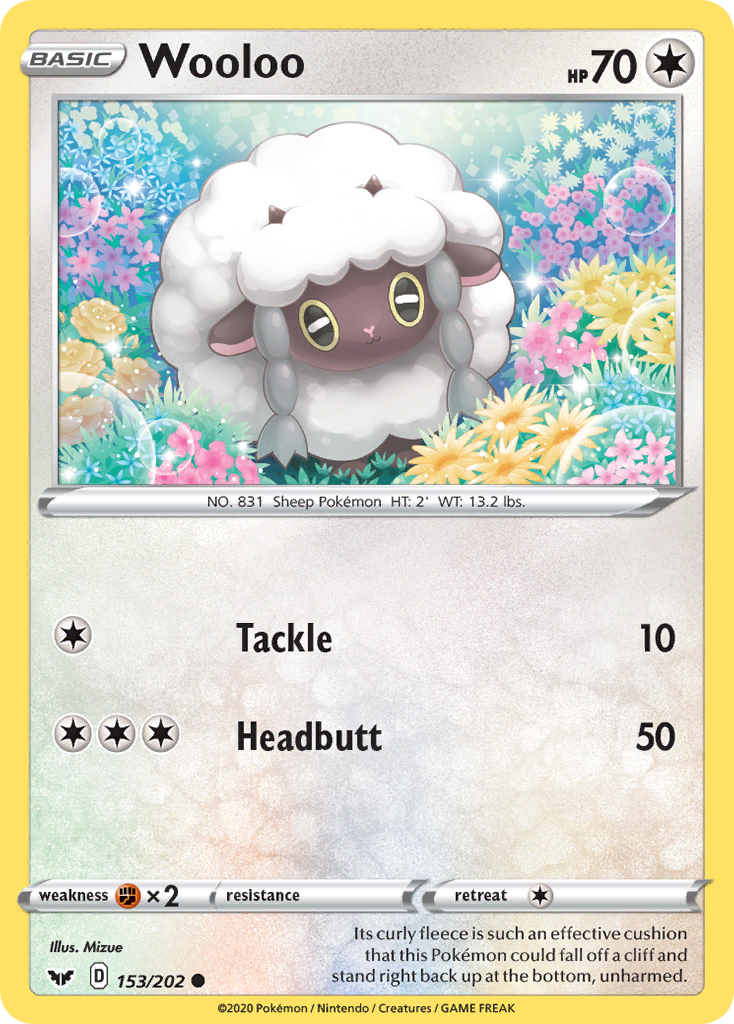 Wooloo (153/202) [Sword & Shield: Base Set] | Galactic Gamez