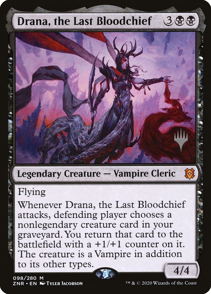 Drana, the Last Bloodchief (Promo Pack) [Zendikar Rising Promos] | Galactic Gamez