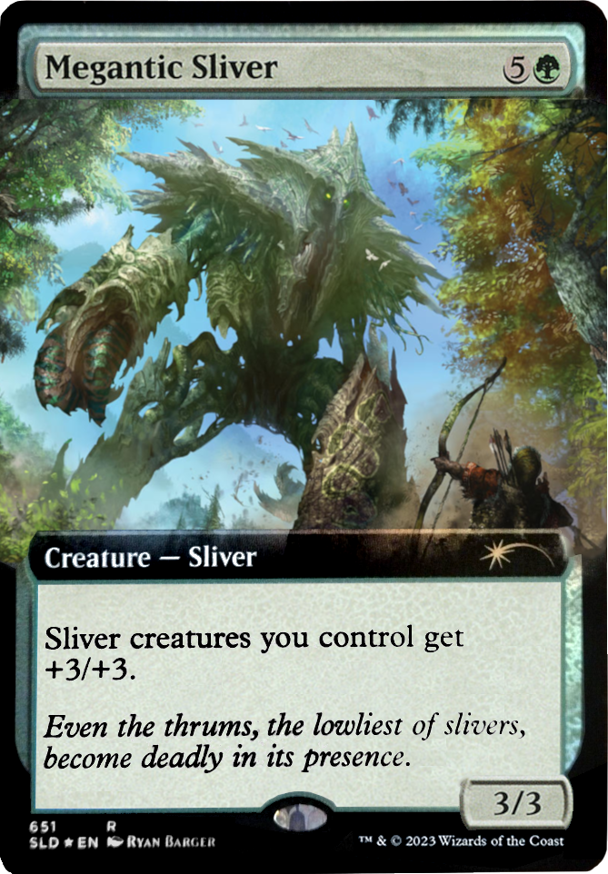 Megantic Sliver (Extended Art) [Secret Lair Drop Promos] | Galactic Gamez