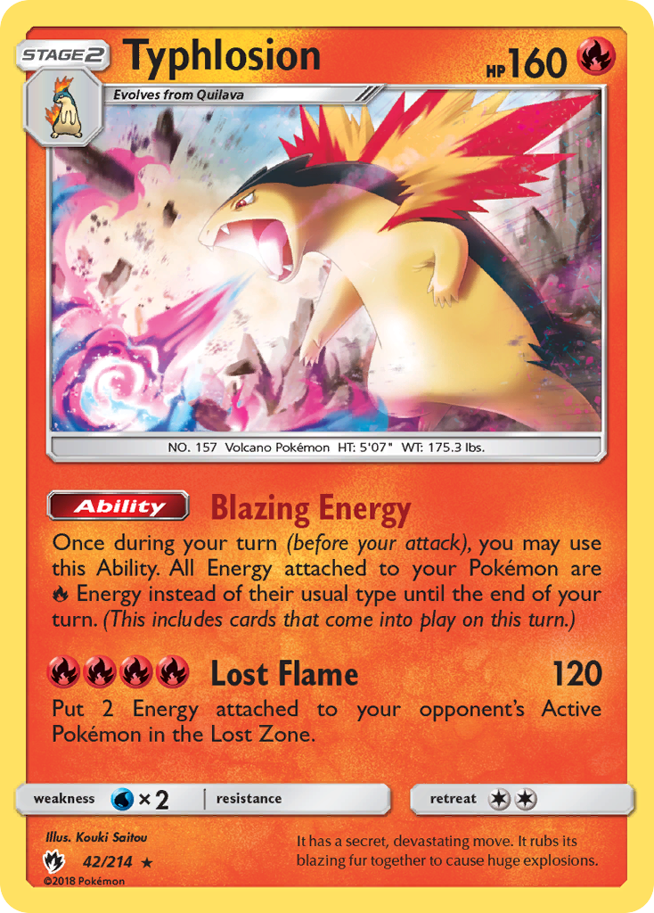 Typhlosion (42/214) [Sun & Moon: Lost Thunder] | Galactic Gamez