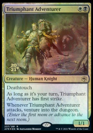 Triumphant Adventurer [Dungeons & Dragons: Adventures in the Forgotten Realms Prerelease Promos] | Galactic Gamez