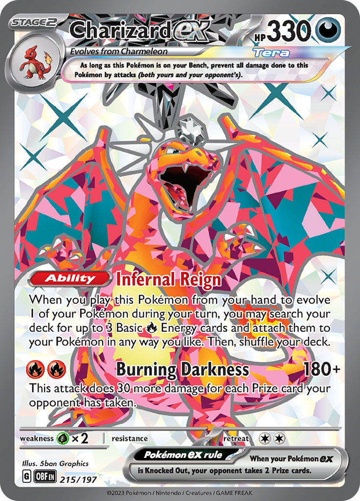 Charizard ex (215/197) [Scarlet & Violet: Obsidian Flames] | Galactic Gamez