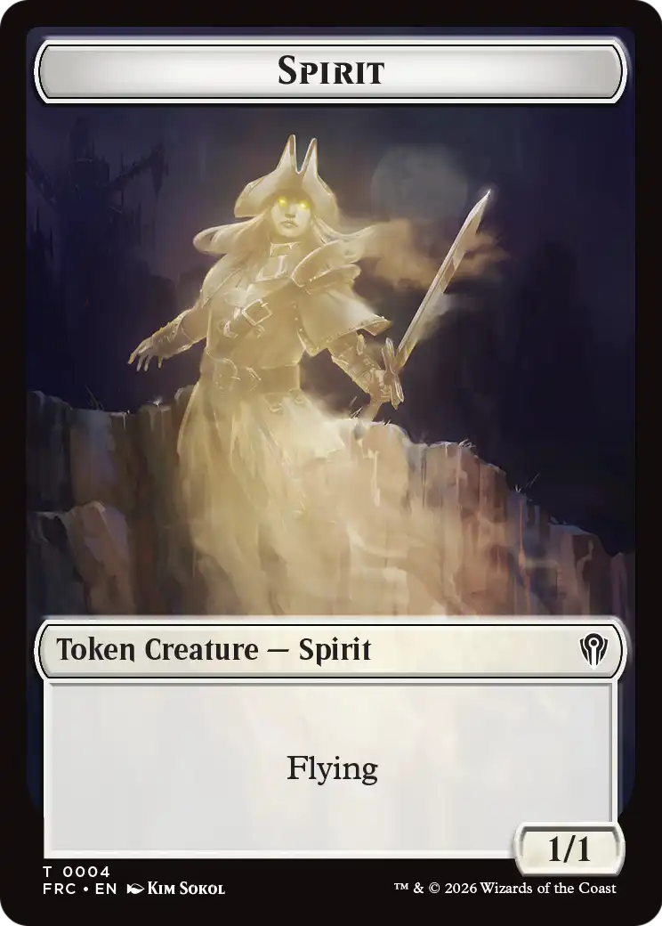 Goblin // Spirit Double-Sided Token [Reality Fracture Commander Tokens] | Galactic Gamez