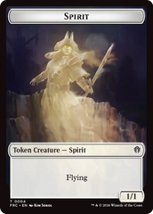 Goblin // Spirit Double-Sided Token [Reality Fracture Commander Tokens] | Galactic Gamez
