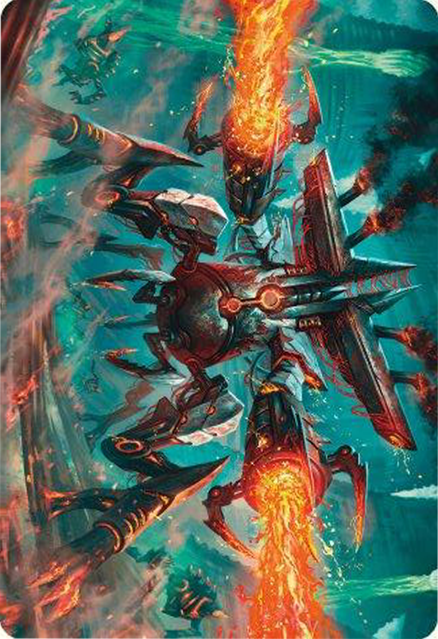 Exterminator Magmarch Art Card [Modern Horizons 3 Art Series] | Galactic Gamez