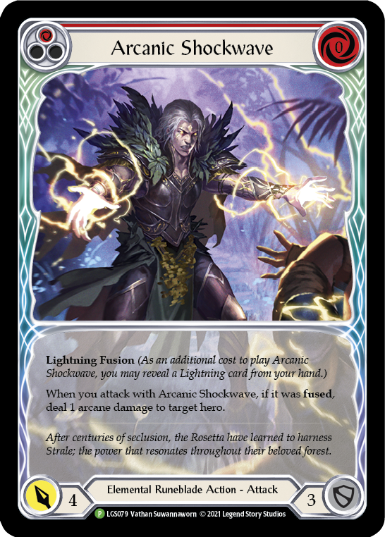 Arcanic Shockwave (Red Extended Art) [LGS079] (Promo)  Rainbow Foil | Galactic Gamez