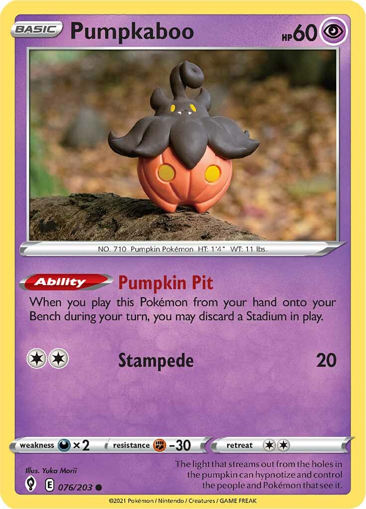 Pumpkaboo (076/203) [Sword & Shield: Evolving Skies] | Galactic Gamez