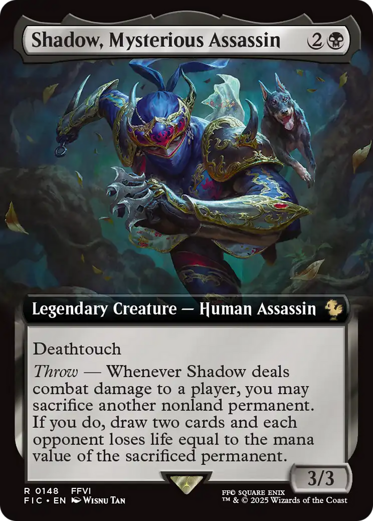 Shadow, Mysterious Assassin (Extended Art) [FINAL FANTASY Commander] | Galactic Gamez