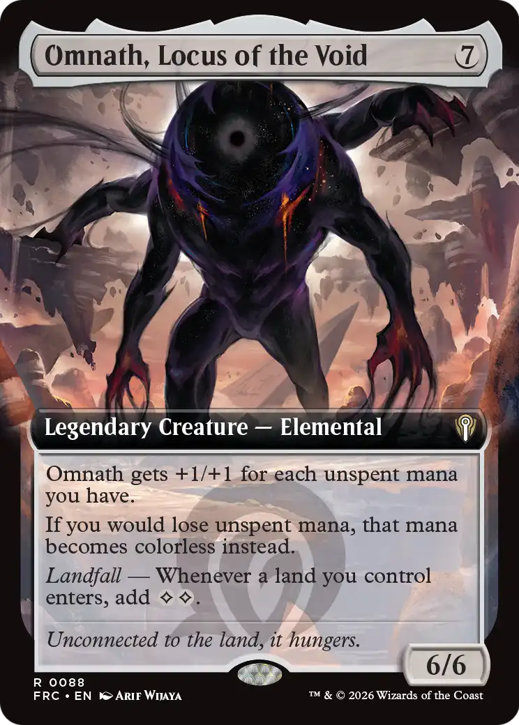 Omnath, Locus of the Void (Extended Art) [Reality Fracture Commander] | Galactic Gamez