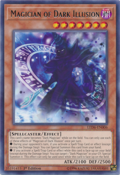 Magician of Dark Illusion [LED6-EN006] Rare | Galactic Gamez
