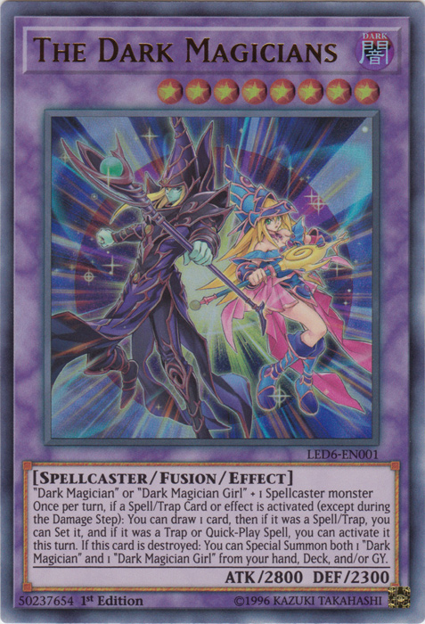 The Dark Magicians [LED6-EN001] Ultra Rare | Galactic Gamez