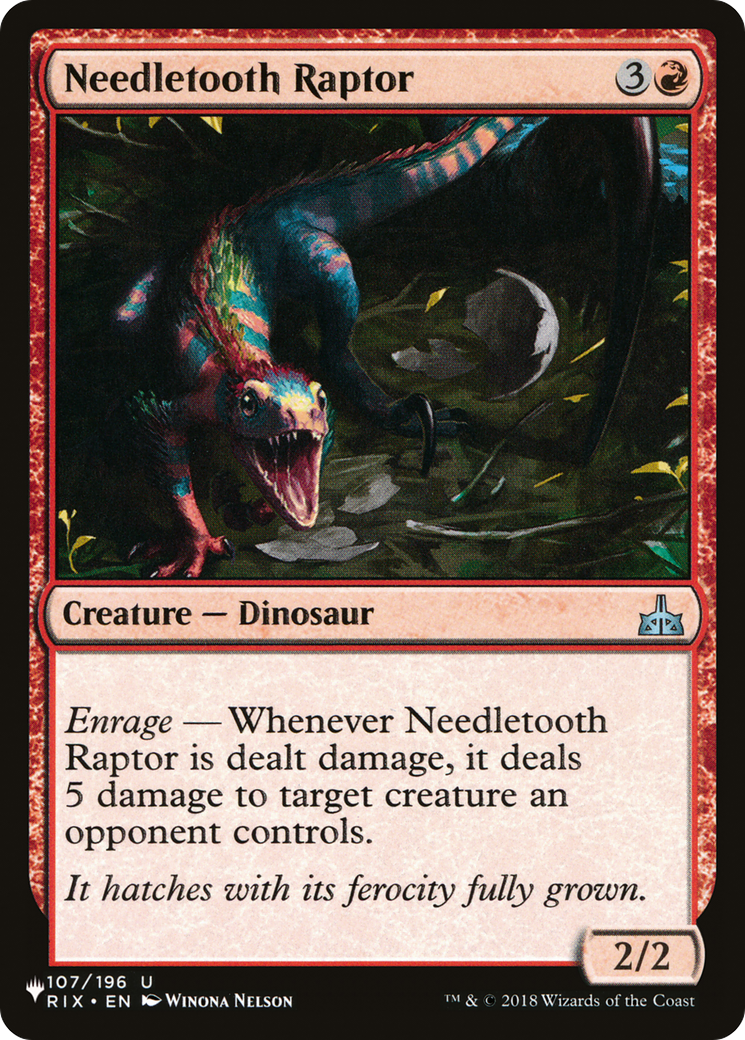 Needletooth Raptor [The List] | Galactic Gamez