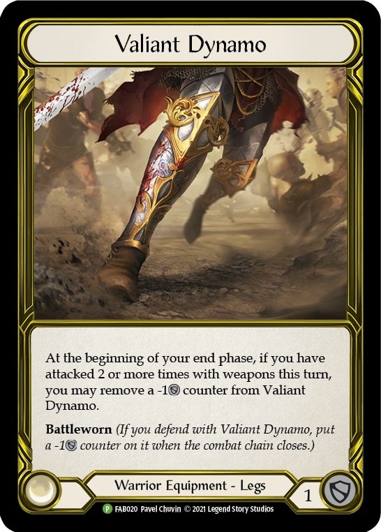 Valiant Dynamo (Golden) [FAB020] (Promo)  Cold Foil | Galactic Gamez