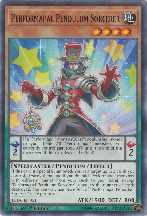 Performapal Pendulum Sorcerer [LED6-EN051] Common | Galactic Gamez