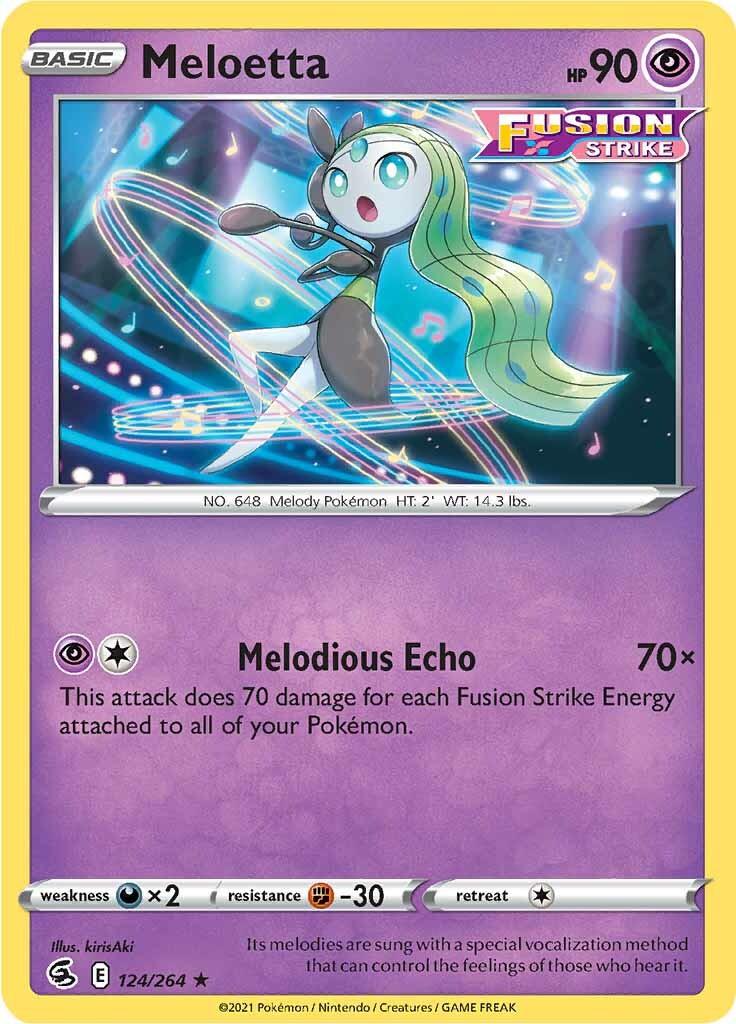 Meloetta (124/264) [Sword & Shield: Fusion Strike] | Galactic Gamez