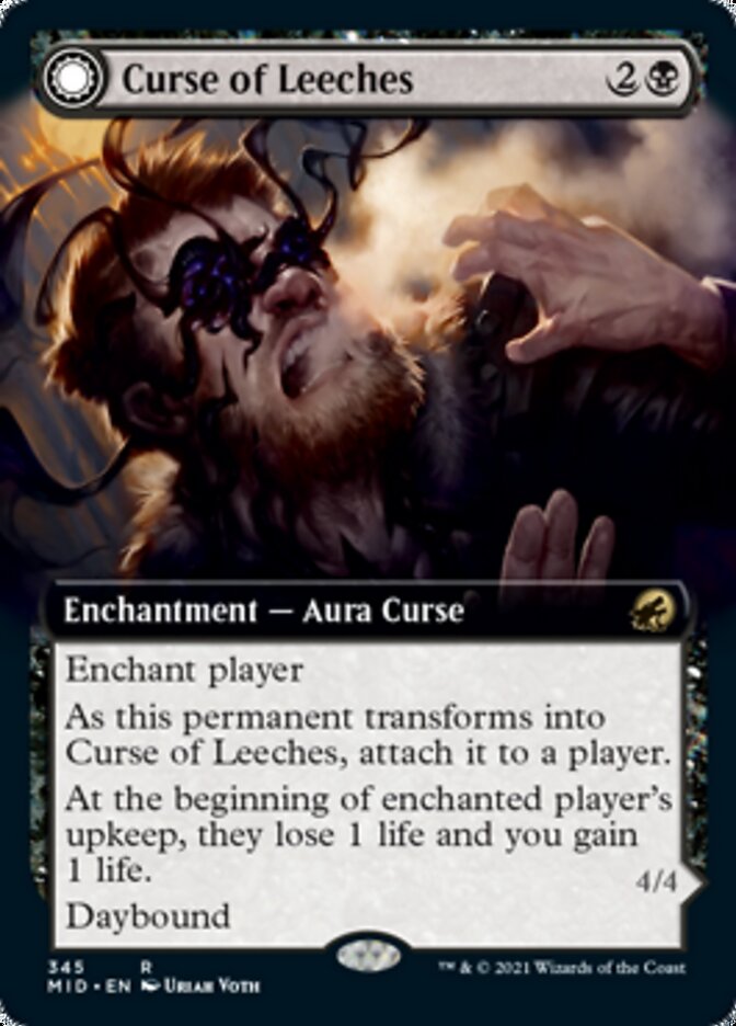 Curse of Leeches // Leeching Lurker (Extended Art) [Innistrad: Midnight Hunt] | Galactic Gamez