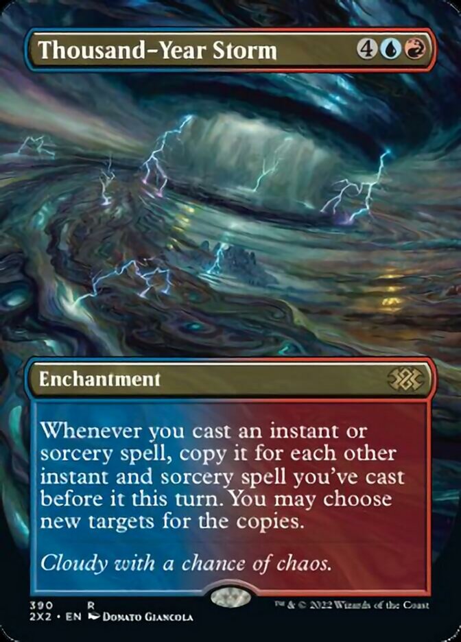 Thousand-Year Storm (Borderless Alternate Art) [Double Masters 2022] | Galactic Gamez