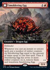 Smoldering Egg // Ashmouth Dragon (Extended Art) [Innistrad: Midnight Hunt] | Galactic Gamez