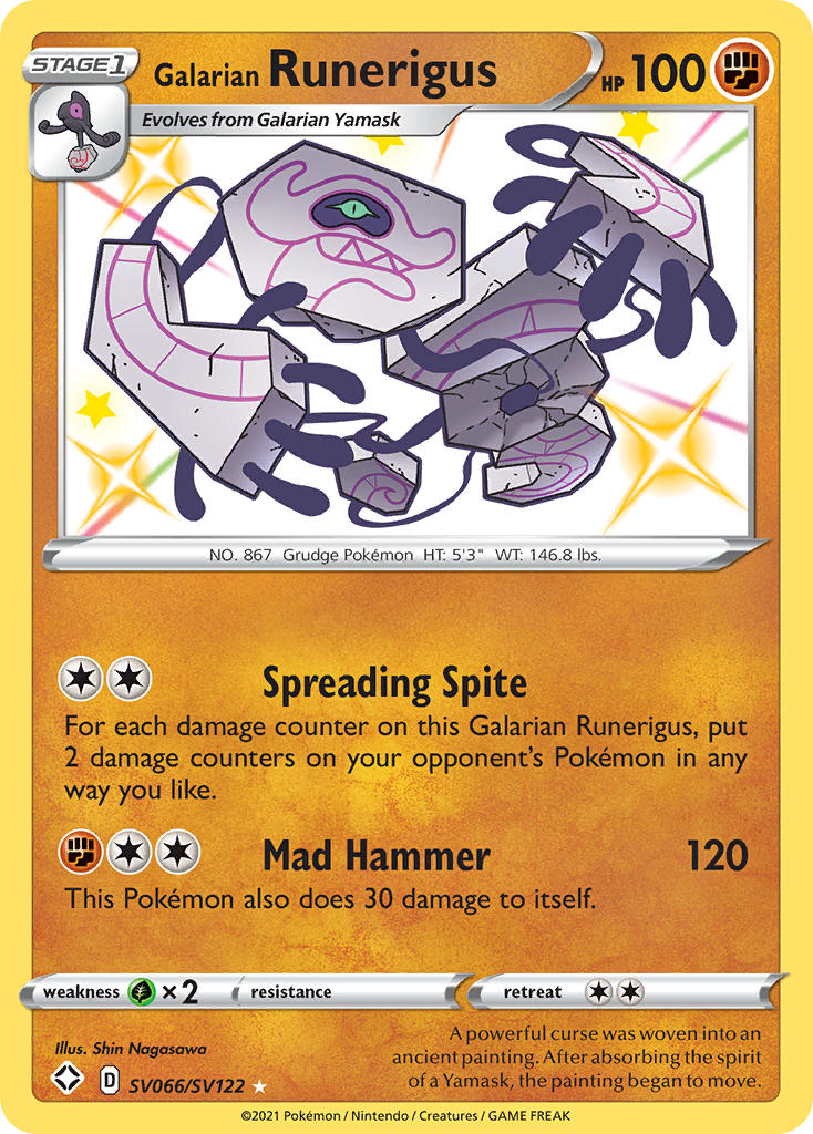 Galarian Runerigus (SV066/SV122) [Sword & Shield: Shining Fates] | Galactic Gamez