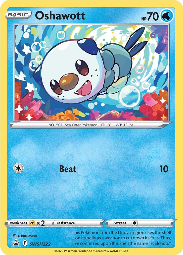 Oshawott (SWSH222) [Sword & Shield: Black Star Promos] | Galactic Gamez