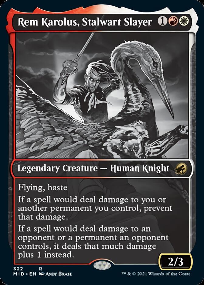 Rem Karolus, Stalwart Slayer (Showcase Eternal Night) [Innistrad: Midnight Hunt] | Galactic Gamez