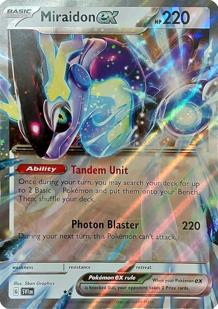 Miraidon ex (Unnumbered) (Jumbo Card) [Scarlet & Violet: Base Set] | Galactic Gamez