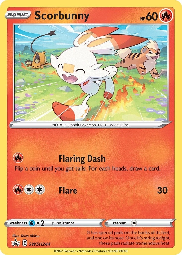 Scorbunny (SWSH244) [Sword & Shield: Black Star Promos] | Galactic Gamez