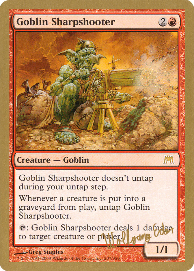 Goblin Sharpshooter (Wolfgang Eder) [World Championship Decks 2003] | Galactic Gamez