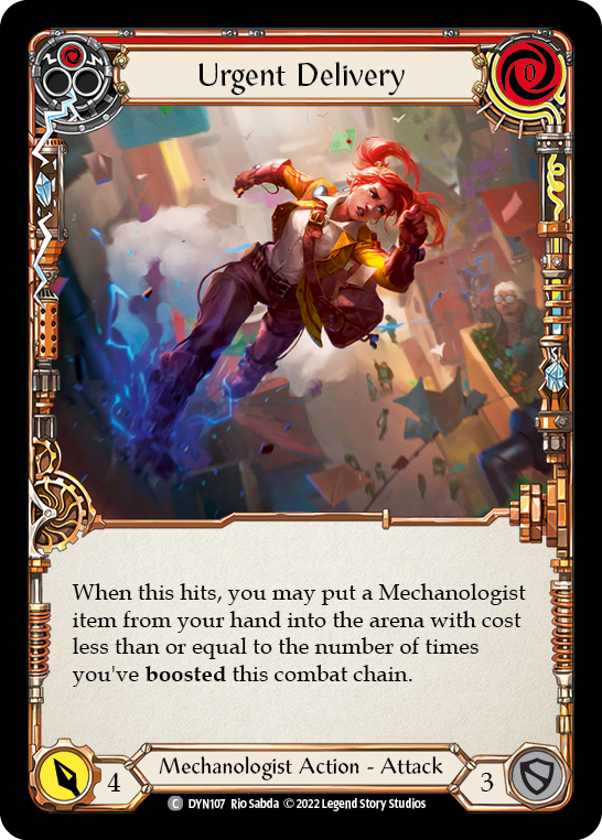 Urgent Delivery (Red) [DYN107] (Dynasty) | Galactic Gamez